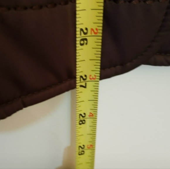 Brown Fall Button Up Jacket With Faux Fur Collar And Cuffs Side Pockets - Picture 6 of 7